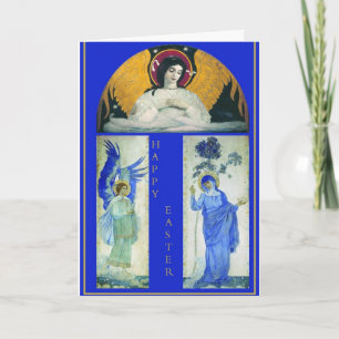 Carte de Pâques Anges et Vierges
