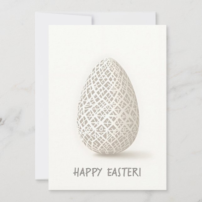 Carte de Pâques au style minimaliste (Devant)