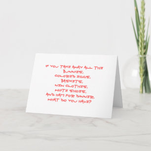 Carte de Pâques avec le message d'évangile