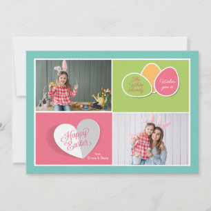Carte de Pâques avec photo