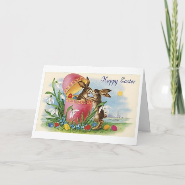 Carte de Pâques Bunny de Pâques de Pâques de Victo (Devant)