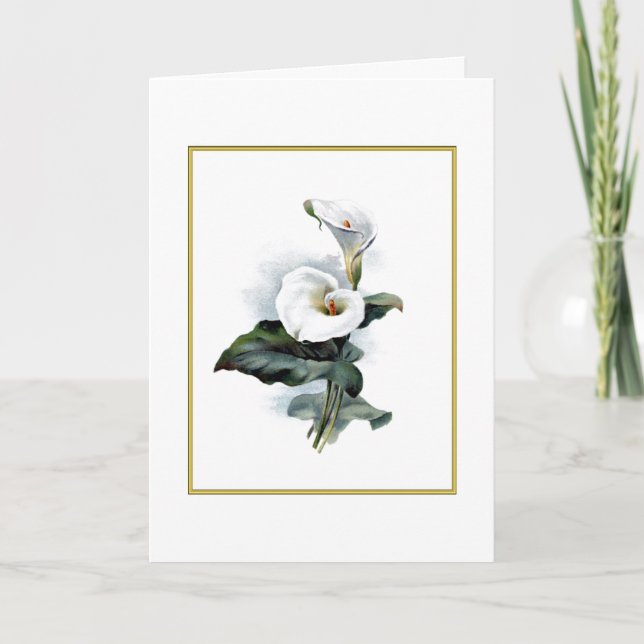 Carte de Pâques Calla Lily (Devant)