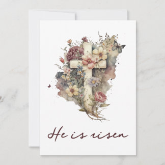 Carte de Pâques, Carte Il est ressuscité, Carte de