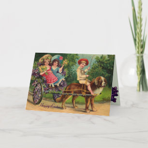 Carte de Pâques de la parade victorienne