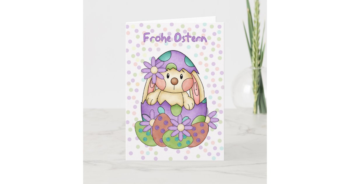 Carte de P ques de langue allemande Frohe Ostern Zazzle fr Carte de P ques de langue allemande Frohe Ostern Zazzle fr
