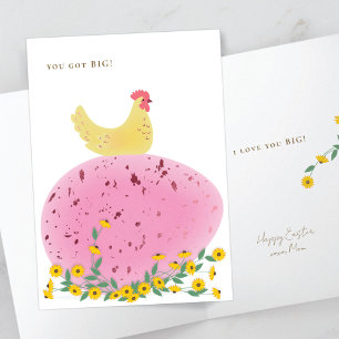 Carte de Pâques de Maman à enfant adulte