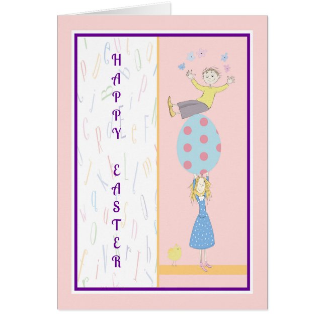 Carte de Pâques des parents à leurs enfants (Devant)