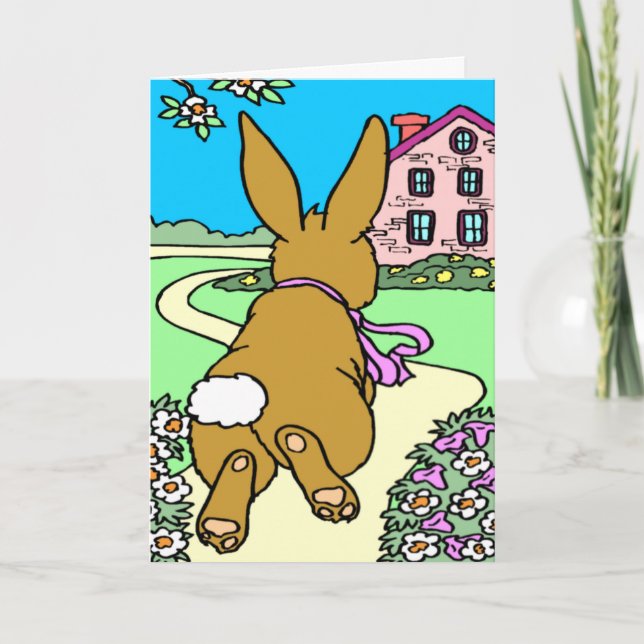 Carte de Pâques du sentier Bunny (Devant)