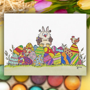 Carte de Pâques EASTER OWL par Nicole Janes