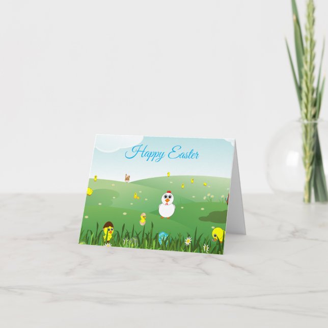 Carte de Pâques joyeuse (Devant)