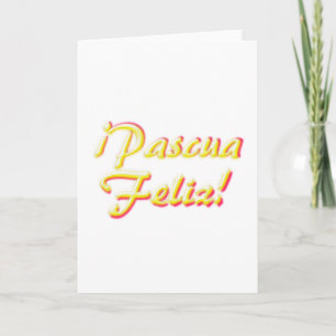 Carte de Pâques joyeuse, Espagnol