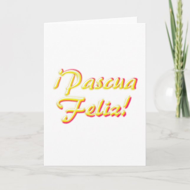 Carte de Pâques joyeuse, Espagnol (Devant)