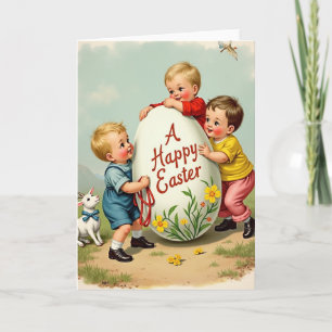 Carte de Pâques Joyeuse Fête
