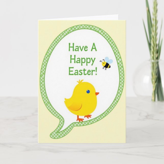Carte de Pâques Joyeuse Fowl Spring (Devant)