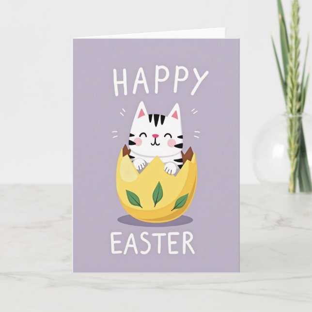 Carte de Pâques Joyeuses Kitty (Devant)