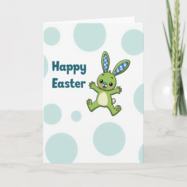Carte de Pâques Lapin de Printemps (Devant)