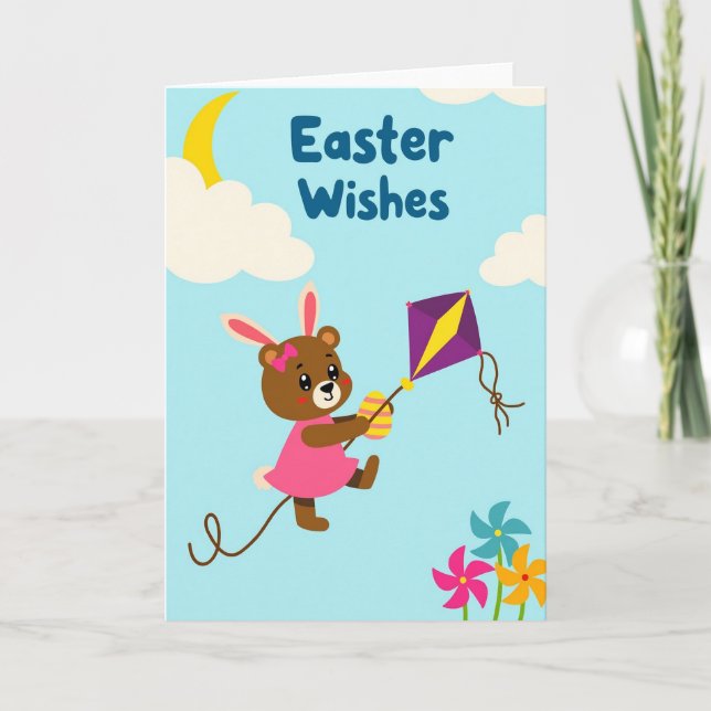 Carte de Pâques Lapin de Printemps (Devant)