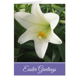 Carte de Pâques Lily de Pâques