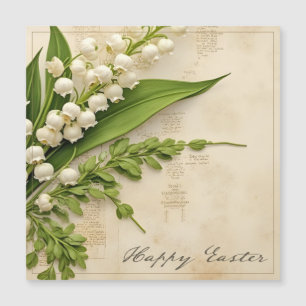 Carte de Pâques Muguet Élégante