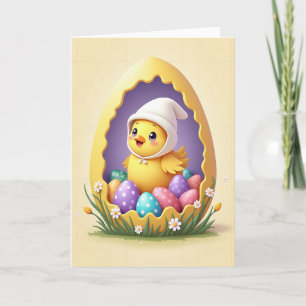 Carte de Pâques Œuf de Printemps Heureux