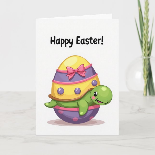 Carte de Pâques Œuf de Reptile Joyeuses Pâques (Devant)