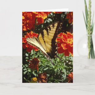 Carte de Pâques "Papillon Jaune"