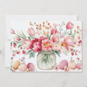Carte de Pâques personnalisée avec œufs de Pâques
