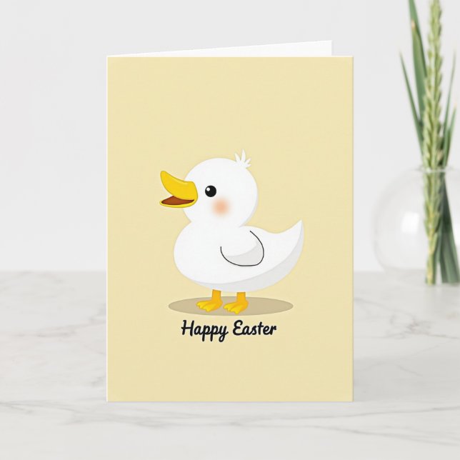 Carte de Pâques Petit Oiseau Mignon (Devant)