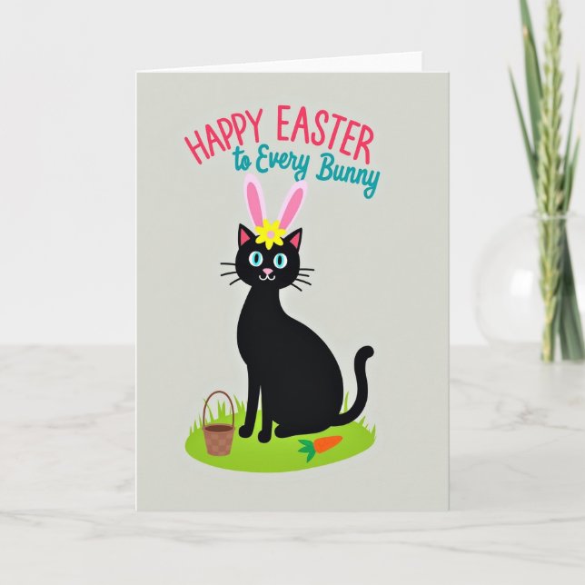 Carte de Pâques pour amie Kitty (Devant)