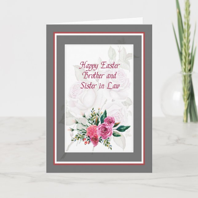 Carte de Pâques pour Frère et Soeur en Droit (Devant)