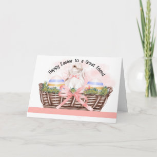 Carte de Pâques pour Grand Ami avec Lapin