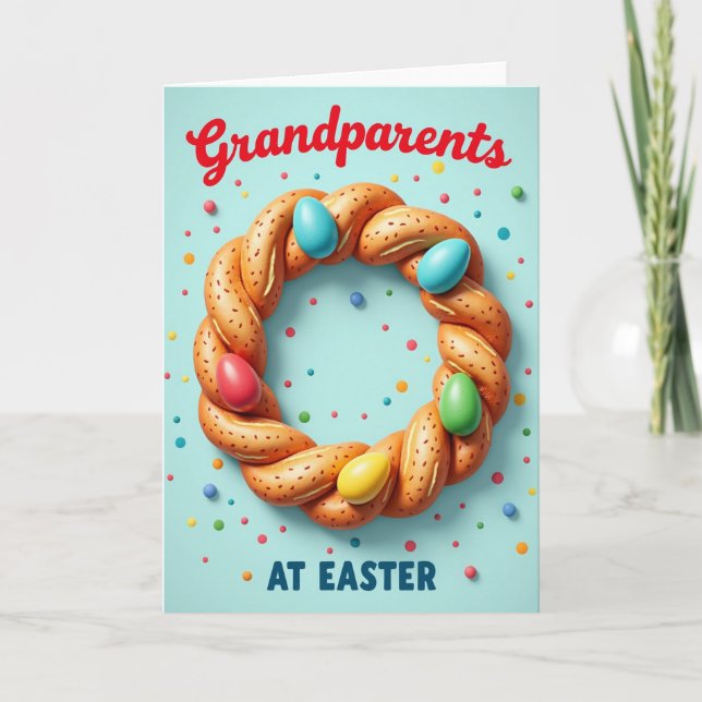 Carte de Pâques pour grands-parents (Devant)