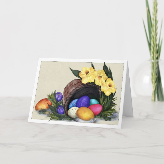 Carte de Pâques pour les trésors du printemps (Devant)