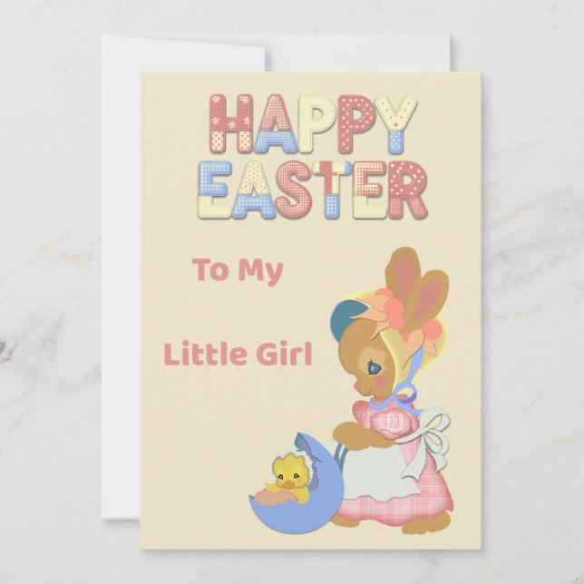 Carte de Pâques pour Ma Petite Fille (Devant)