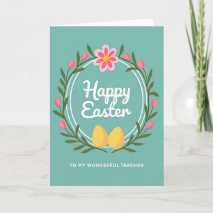 Carte de Pâques pour mon professeur