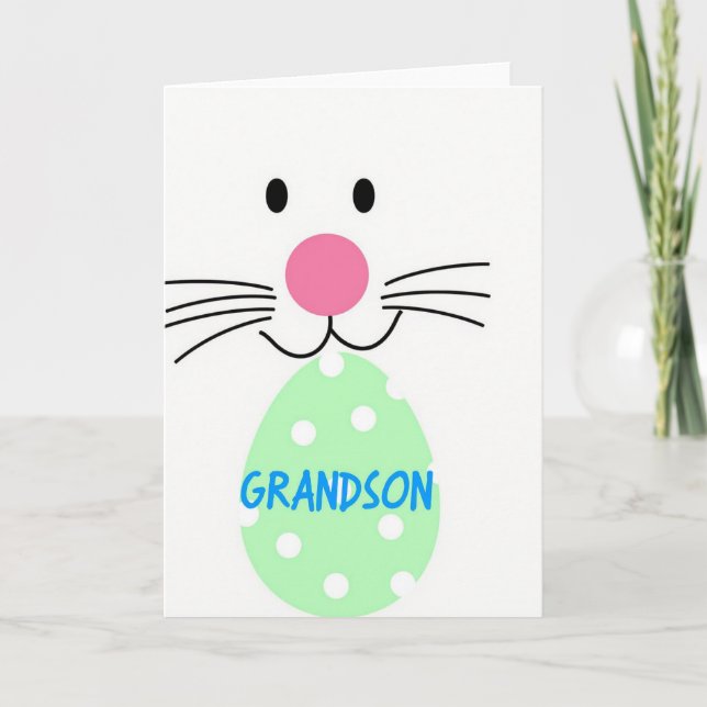 Carte de Pâques pour petit-fils (Devant)