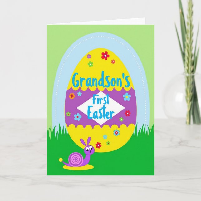 Carte de Pâques pour petit-fils adoré (Devant)
