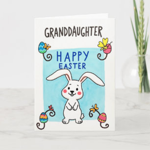 Carte de Pâques pour petite-fille Faux Marker