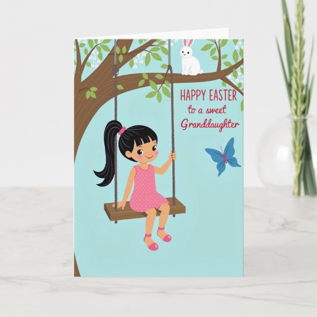 Carte de Pâques pour petite-fille Sweet Spring (Devant)