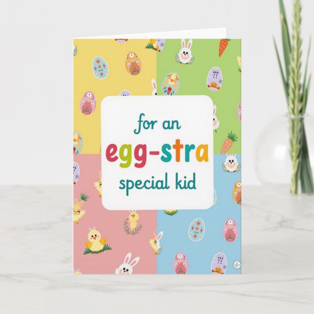 Carte de Pâques pour un enfant spécial (Devant)