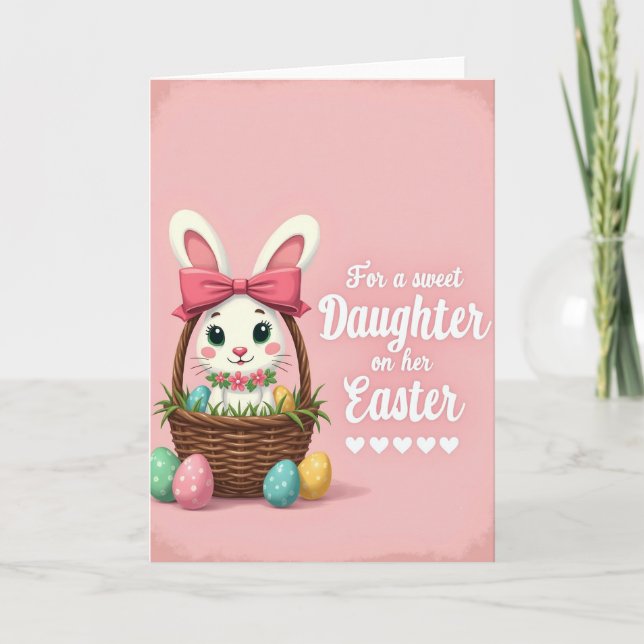 Carte de Pâques pour une Douce Fille (Devant)