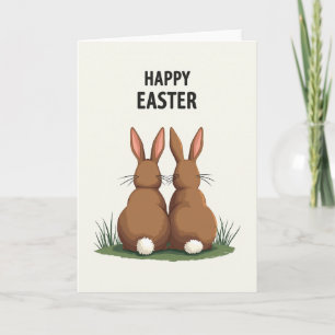 Carte de Pâques Queue de Lapin