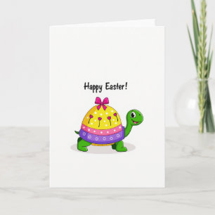 Carte de Pâques Reptile à pois