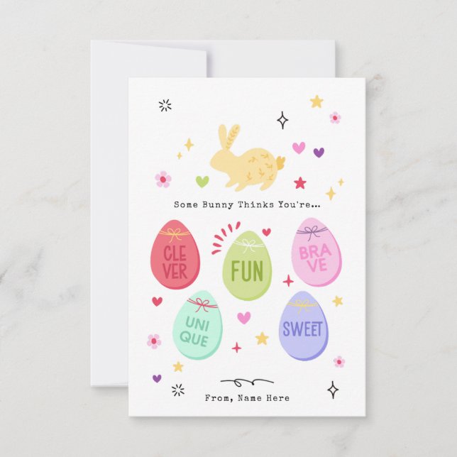 Carte de Pâques Some Bunny Thinks You're Awesome J (Devant)