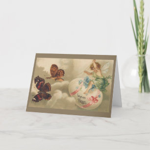 Carte de Pâques sur les papillons