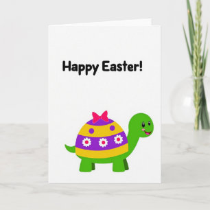 Carte de Pâques Tortue à Points