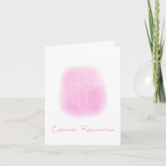 Carte de Pâques Verset de la Croix de la Résurrect