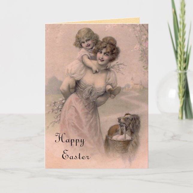 Carte de Pâques vintage (Devant)