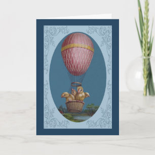 Carte de Pâques vintage - Époux de Pâques en ballo