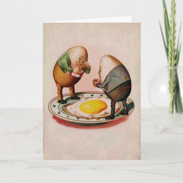 Carte de Pâques Vintage Sad Egg People (Devant)